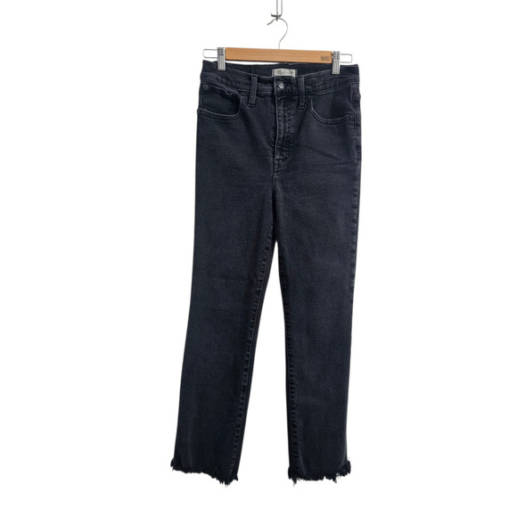 MADEWELL Cali Demi-Boot Jeans in Bayland Wash: Raw-Hem Edition Size 28 - Picture 1 of 10